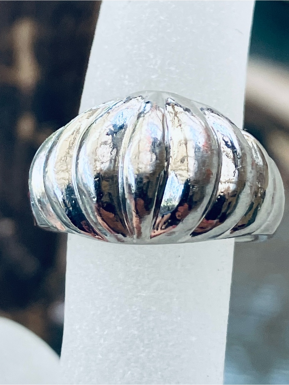 Vintage Shrimp Ring NF 925 Sterling Silver Size 4.75